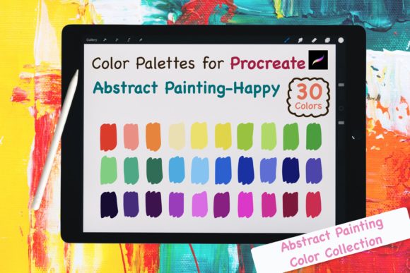Abstract Happy: Procreate Color Palettes for Joyful Art