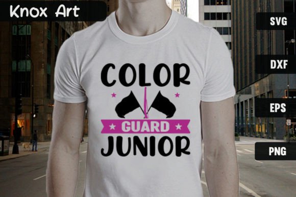 Color Guard Junior SVG Cut File: Capture Marching Band Energy