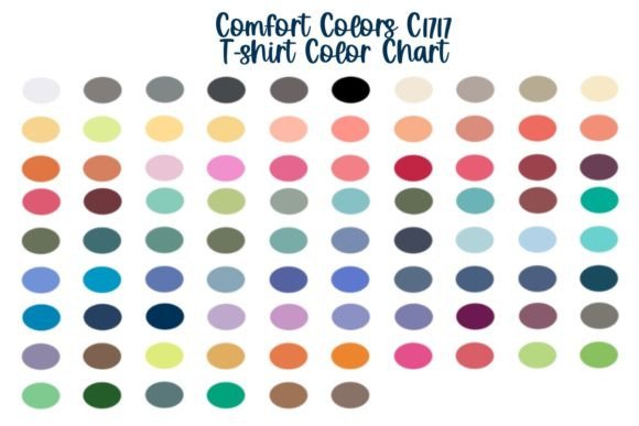 Comfort Colors T-shirt Color Chart: A Visual Guide for Your Brand