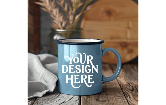 Mug Handle Color Denim,Mug Mockup 15: Instant Design Impact