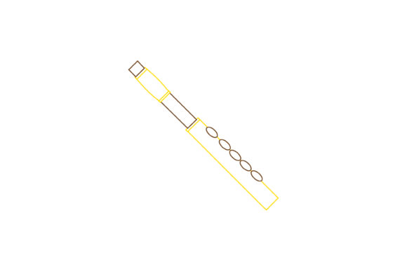 Music Instrument Flute Color Line Icon: A Designer's Guide