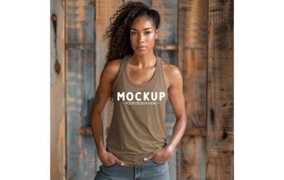 Next Level 1533 Tank,woman,Clay Color Mo: A Designer's Mockup Essential