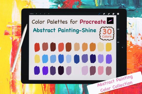 Procreate Color Palettes-Abstract Shine: Unlock Vibrant Digital Art
