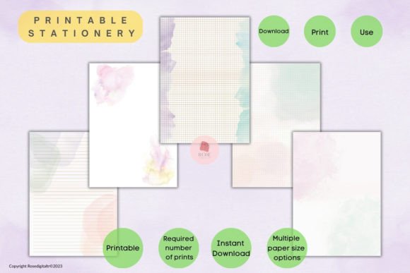 Unlocking Creativity with Printable Stationery Papers Pastel Color