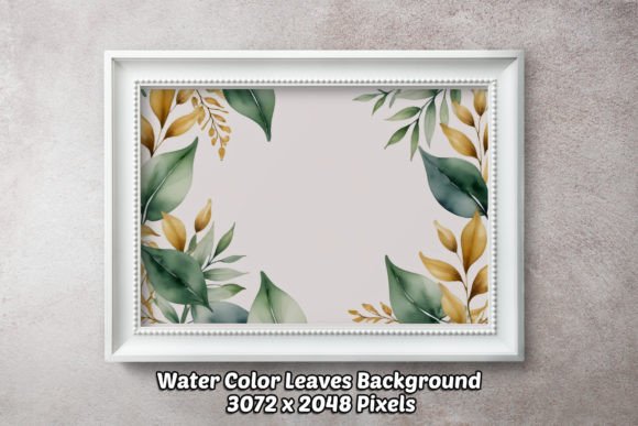 Water Color Leaves Background 04: A Designer's Botanical Asset