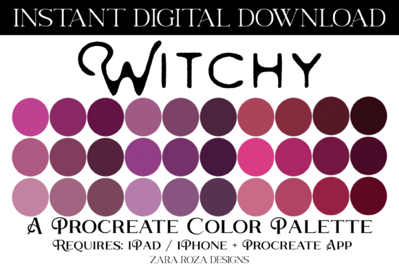 Witchy Procreate Color Palette: Unlocking Dark Academia & Supernatural Aesthetics